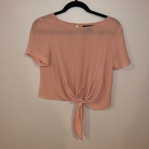 forever 21 tie-front top